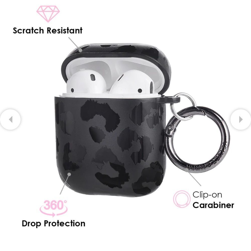 Black Leopard AirPod Case - Picture 3 of 5